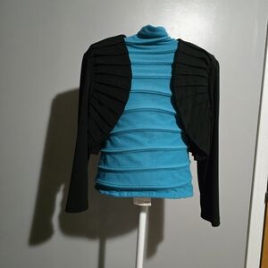 Dressbarn Collection Black Bolero Jacket Womans Size Medium
